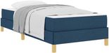 vidaXL Boxspring bed met matras Blauw 90 x 190 cm Stof