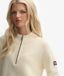Superdry Femme Pull en Maille à Demi-zip Décontracté White Taille: 34