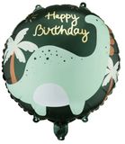 PartyDeco Folieballon Dinosaurus Brontosaurus Groen 35 cm