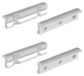 Aluminium klemmen voor bankhamer, 125 mm