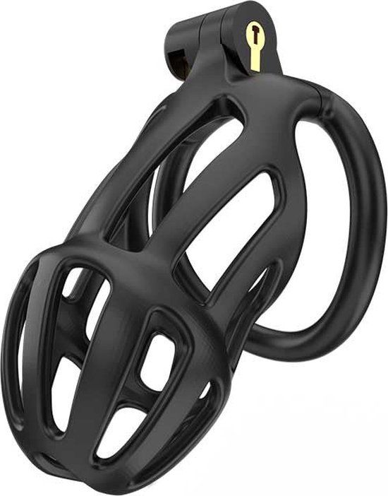 Rimba Toys P-Cage PC02 Kunststof Kuisheidskooi Peniskooi Chastity Zwart