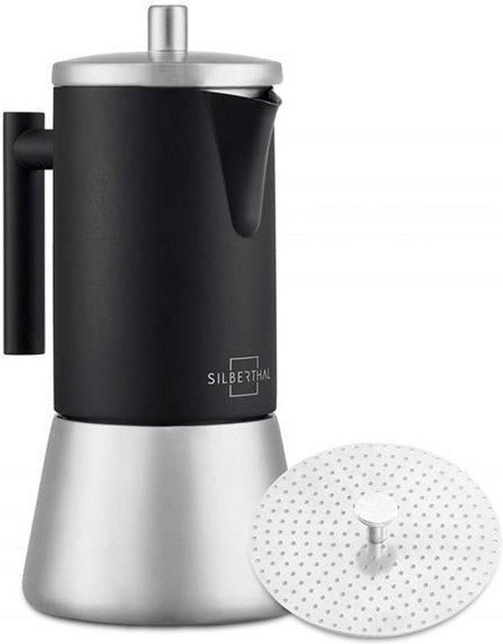 SILBERTHAL Inductie Espressopercolator - 300 ml - Zwart