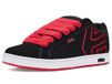 Etnies Fader: klassieke skate-heritagestijl met trendy, volumineuze look, versterkte cupzool, gevoerde pasvorm, dagelijkse sneakers, zwart-rood, 46 EU