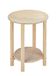 Mueblear 21000 glazen tafel rond hout zonder nagellak 40x75cm Sans Vernis