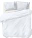 Auping Navy lines satin Dekbedovertrek - Tweepersoons 260 x 220 cm - Katoensatijn - Wit