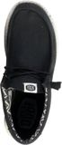 HEYDUDE Wally Canvas Heren Instappers Black/White - Maat 43