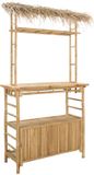 vidaXL Bartafel voor buiten, naturel, 110 x 50 x 209 cm, bamboe