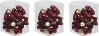 Othmar Decorations Kerstornamenten - sterren - 36x st - donkerrood - 4 cm - glas