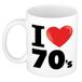 Bellatio Decorations I Love 70's mok - 300 ml