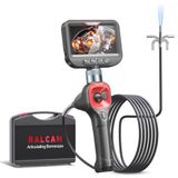 Ralcam Endoscoopcamera met licht, 360° beweegbare kop, endoscoop 6,2 mm | 4,3 inch HD inspectiecamera, 32 GB geheugenkaart, 6 leds, IP67 waterdicht, voor voertuig- en motorinspecties