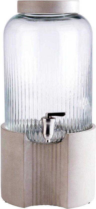 APS-Germany Drankdispenser - 7 Liter - Beton - Transparant & Beton