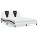 Maison Exclusive - Lit « Viana » avec matelas blanc et noir, 160 x 200 cm, simili cuir