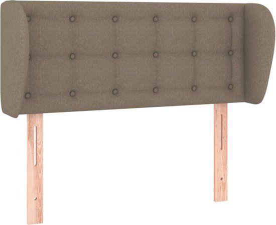 vidaXL Hoofdbord Stof Taupe 83x23x78/88 cm