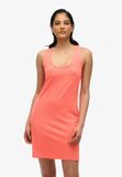 Superdry Mini Bodywarmer Jurk Dames Hot Coral UK14-EU42