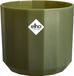Elho Facet Rond 14cm - Kleine Bloempot voor Binnen - 100% Gerecycled Plastic - Ø 14.1 x H 12.7 cm - Bos groen