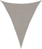 vidaXL Zonnezeil 160 g/m² driehoekig 3x4x4 m HDPE lichtgrijs
