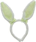 Decoris Konijnoren Diadeem wit groen