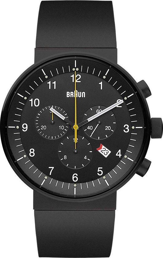 Braun prestige chronograph BN0095BKBKBKG - Heren horloge - Zwart