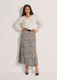 MADELEINE Rok Geplooide rok met luipaardprint