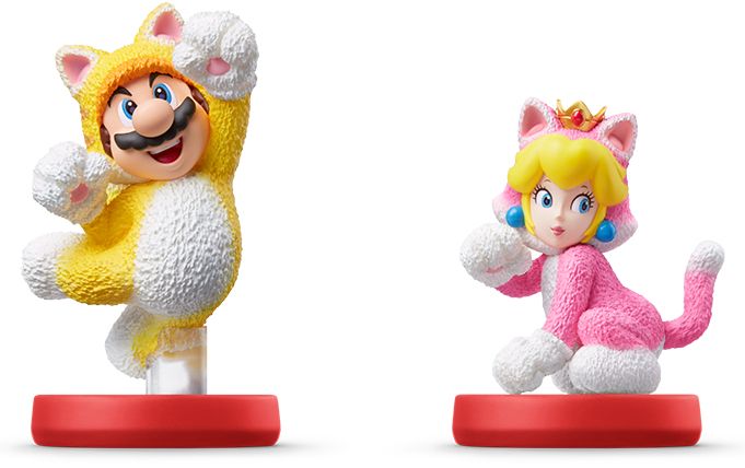 Nintendo amiibo Cat Mario & Cat Peach - Ingame speelfiguur - Nintendo Switch