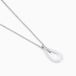 Collier Poire Argent Blanc Oxyde de Zirconium