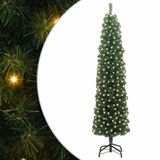 VidaXL Sapin de Noël artificiel vert 180 cm PVC et acier et plastique