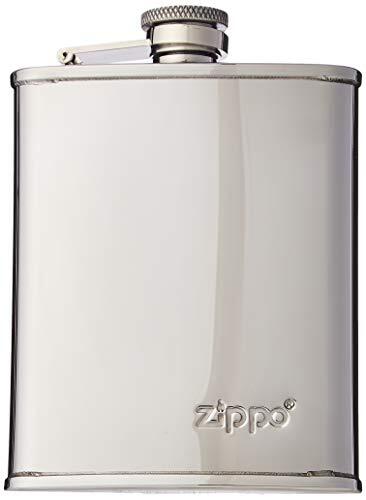 Zippo gepolijste heupfles voor heren, zilver (zilver), 2 x 13 x 9,5 cm (B x H x D)