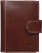 Golden Head Leren kaarthoes Bari RFID Protect Kartenetui mit Riegel 4516 Cognac bruine