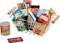 Klein Toys Metalen Winkelmandje met Duitse Producten