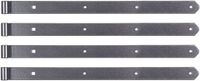 Alberts 822712 DURAVIS® rechte duimheng met afgerond uiteinde, zwart diamant duplex gecoat, rol-Ø 13 mm, afmetingen 600 x 40 mm, set van 4