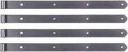 Alberts 822712 DURAVIS® rechte duimheng met afgerond uiteinde, zwart diamant duplex gecoat, rol-Ø 13 mm, afmetingen 600 x 40 mm, set van 4
