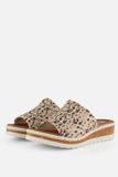 Rieker Leopard beige Slipper Synthetisch H-Leest - Maat 39