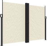 vidaXL Windscherm uittrekbaar 180x1000 cm Crème