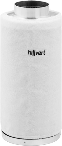 hillvert Actief koolstoffilter - staal - 102 mm - 40 cm - tot {{bedrijfstemperatuur_555_temp}} °C