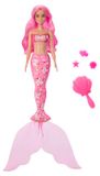 Barbie Color Reveal Zeemeermin, met kleurenpassiefeffect, vol verrassingen, inclusief borstel en sieraden