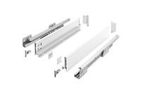 GTV Ladesysteem AXIS PRO - ladenset met volledig uittrekbare en soft-close - lengte 400 mm - hoogte 86 mm - kleur wit