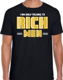 Bellatio Decorations Foute party t-shirt voor heren - Gold digger - zwart - carnaval L