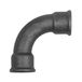Riegler Boog 2, 90°, lang, Rp 1 1/2 i., Rp 1 1/2 i., gietijzer zwart, bedrijfstemperatuur -20 °C tot 300 °C, ISO 7-1