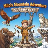 Milo's Mountain Adventure Colouring Book for Kids Ages 4-7
