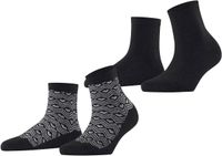 Esprit Heart Pattern 2-Pack katoenen sokken dames veelkleurig - maat 35-38