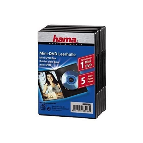 Hama Mini DVD lege hoes 5-pack, 8cm, zwart