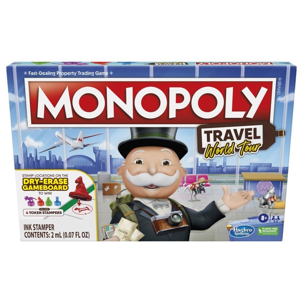 Monopoly Wereldreis Bordspel - Familie Spel - Vanaf 8 Jaar