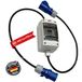 NWP Mobiele campingteller 16 A 230 V CEE – digitaal, multifunctioneel, MID-gekalibreerd, met reset IP44, 16 A energiemeter voor apparaten en machines