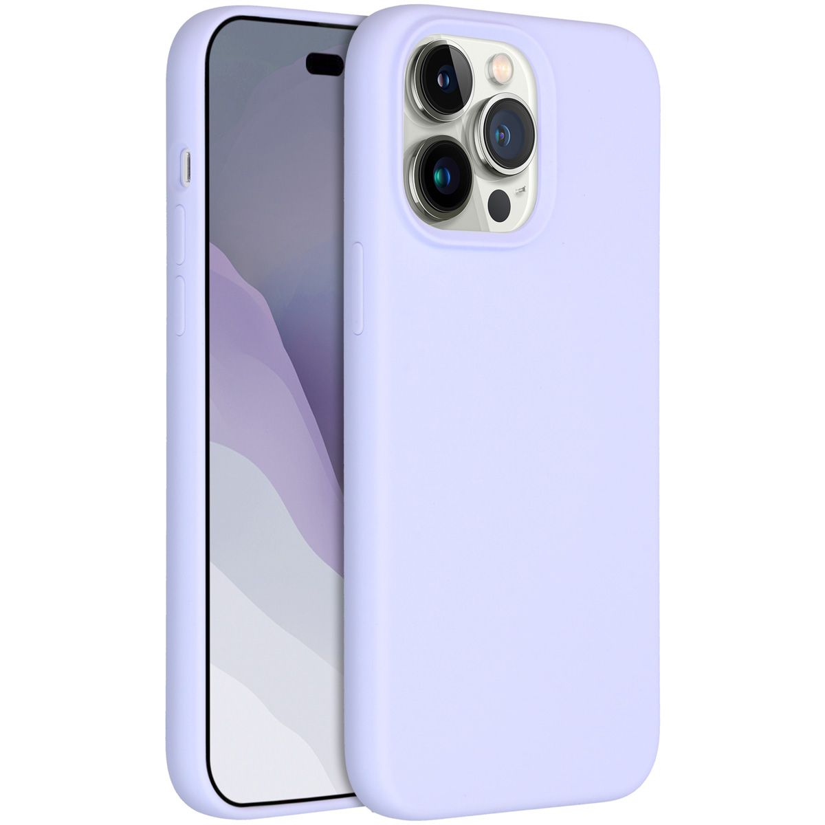 Accezz Liquid Silicone Backcover voor de Apple iPhone 14 Pro Max - Paars