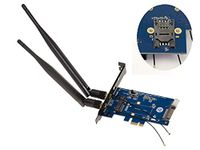 KALEA-INFORMATIQUE PCIe-controller voor Mini PCI Express-kaart (MiniPCIe mPCIe) WiFi of Bluetooth met SIM-kaartlezer
