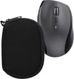 kwmobile computermuis hoes geschikt voor Logitech M720 TRIATHLON / M705 MARATHON hoesje - Muis beschermhoes met rits - Mouse case van neopreen in zwart