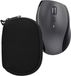 kwmobile computermuis hoes geschikt voor Logitech M720 TRIATHLON / M705 MARATHON hoesje - Muis beschermhoes met rits - Mouse case van neopreen in zwart