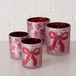 Boltze Home windlichtset decoratie Boucle 2-delig roze multicolor.