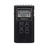 Sangean DT-120 - Draagbare Digitale AM/FM Radio - Zwart