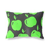 BonaMaison Neon Groen-Rook Decoratieve Kussensloop, Kussenhoezen Bank, Decoratieve Kussenhoesjes, Kussensloop; Sofa, Slaapkamer, Kantoor, Auto 35x50 Cm - Ontworpen en vervaardigd in Turkije